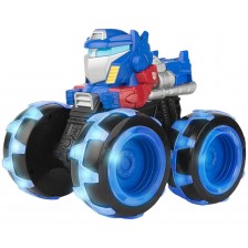 Електронна играчка Tomy - Monster Treads, Optimus Prime, със светещи гуми